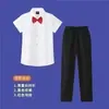 Camisa Branca Infantil Manga Longa Camisa Branca de Menino Camisa Branca de Menina Algodão Novo Primavera e Outono Uniforme Escolar Primário Roupa de Performance