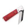 Herramienta de Cuchillo de Injerto en Stock para Plántulas, Acero Inoxidable Acero al Manganeso Mango de Madera Navaja Plegable, Herramienta de Jardín para Árboles Frutales Plantas en Maceta
