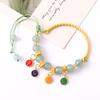 Nuevos Brazaletes de Alta Gama con Cristales y Cuentas de Vidrio, Joyería para Parejas y Mejores Amigos, Brazaletes Pequeños de Regalo, Accesorios de Mano Minimalistas Estilo Ins