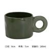 Caneca de cerâmica irregular multicolorida para amassar à mão com logotipo personalizável, presente para as mãos, copo de água para escritório