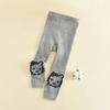 Pantis para Niños Primavera y Otoño Calcetines para Bebé Pantimedias para Bebé Blanco Dibujos Animados Tejido de Punto Leggings de Nueve Puntos para Niñas