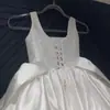 Nuevo vestido de niña de comercio exterior, satén simple, lujo ligero, vestido de boda de cumpleaños de un año, vestido de tutú de princesa AliExpress