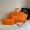 Bolsa de Viaje Plegable de Gran Capacidad, Ligera, Sencilla, Informal, para Deportes, Yoga y Fitness, Bolsa de Equipaje de Doble Espalda con Separación de Seco y Húmedo