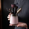 Juego de Seis Caballeros de Cerámica Torneada en Horno Colección de Accesorios para Juego de Té Ceremonia del Té Tubo de Té de Seis Caballeros Cuchillo para Té Pinza para Té Herramientas para Preparar Té