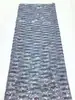 Tela de Lentejuelas Iridiscentes en Malla con Forma de Diamante Disponible en Stock para Disfraces de Escenario y Vestidos de Mujer