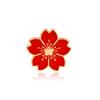 Broche de Liga de Desenho Animado Criativo Flor de Cerejeira Exportação Europeia e Americana Broche Personalizado Flor de Cerejeira Gota de Óleo Insígnia Retro