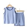 Conjunto de Shorts e Colete Infantil de Modal para Casa Roupa de Dormir Classe A Novo Verão Pijama Fino Venda Quente Roupas com Ar Condicionado