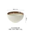 Bol de Porcelana Patrón Arena Movediza Negro Mate Bonito Bol Pequeño Individual Al por Mayor Bol de Arroz Bol de Sopa para el Hogar Vajilla Chaozhou Estilo Nuevo