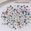 Internet Rede K9 Fundo Pontiagudo Diamante Nail Art Joias Cor Mista Exquisito Super Brilho Mini Combina com Tudo Usar Armadura Decoração Atacado