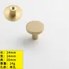 Manija de Puerta de Latón, Manija Simple para Puerta de Armario, Manija para Puerta de Cajón de Armario, Manija Nórdica de Lujo Ligero de Cobre Dorado