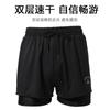 Bañadores Sueltos y de Moda para Hombre, Doble Capa Anti-Vergüenza Estilo Profesional, Traje de Baño de Cinco Puntos de Secado Rápido, Equipo Deportivo para Playa y Natación