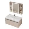 Chaozhou Cerâmica Banheiro Doméstico Alumínio Favo de Mel Armário de Banheiro Cerâmica All-in-One Bacia Mesa de Lavagem Mesa de Lavagem de Vaso Sanitário
