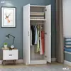 Armario de Alquiler de una Puerta para Apartamentos Pequeños, Gabinete Pequeño para Balcón, Almacenamiento para Dormitorio del Hogar, Armario para Niños, Fácil de Ensamblar