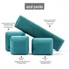 Caixa de Joias de Flanela Fivela Dourada Vintage Caixa para Anel Caixa para Colar com Pingente Caixa de Armazenamento de Joias Caixa de Joias Caixa de Embalagem de Pulseira de Joias