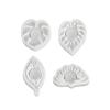 Ropa DIY Goteo de Pegamento de Cristal Hojas Portavelas de Aromaterapia Hoja de Plátano Abanico Base para Velas Adornos de Yeso Molde de Silicona