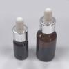 Botella de aceite subenvasada de 100 ml, botella vacía de 30 ml, botella de vidrio marrón oscuro, botella con gotero para mezclar de 50 ml
