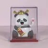 Luz Solar de Panda de la Fortuna de 2 pulgadas Impulsada por Energía Solar Adorno de Mano que Saluda Panda Souvenir Cultural y Creativo de Turismo de Sichuan Chengdu