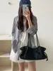 Bolsa Tote de Nylon de Gran Capacidad Estilo Coreano 2026 para Mujer, Moda de Nicho Casual con Cierre de Cordón para Hombro o Debajo del Brazo