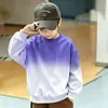 Moletons dopamine de gola redonda e manga longa para meninos e meninas, uniformes escolares, camisetas promocionais com logotipos impressos, blusas casuais infantis de corte solto atacado