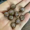 Em Estoque Folha de Ouro Cinzeiro de Vidro DIY Contas Soltas Acessórios Contas Redondas Método Antigo Vidro com Areia Dourada de Sete Cores Contas Acessórios Semi-Acabados