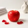 Molde de Silicona Personalizado para Manzanas Navideñas DIY para Velas Aromáticas, Vela de Manzana Espiral Simulada