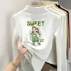 Blusa Base de Manga Longa de Veludo Zhongda Tongde para Meninas, Nova Coleção Outono/Inverno 2026, Blusa com Gola Meia-Alta Forrada com Fleece