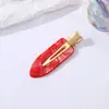 Pinza Multicolor de Acetato para Flequillo, Pinza para el Cabello de la Frente, Pasador de Maquillaje sin Costuras, Pinza de Acrílico para Cabello Suelto