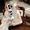 Funda de Teléfono de Animales de Dibujos Animados Adecuada para Estudiantes, Funda Suave de Silicona para iPhone 15, Cubierta Completa para Apple 16, 17 Funda Transparente al por Mayor
