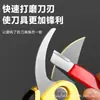 Mini afilador de cuchillos portátil para uso doméstico, afilador de cuchillos manual para reparar rápidamente hojas de cuchillo desafiladas, herramienta para afilar cuchillos