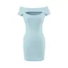 798 - Vestido bodycon sexy de un solo hombro estilo europeo y americano para mujer, nuevo vestido adelgazante para la primavera/verano 2026