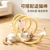 Túnel Brinquedo Dobrável para Gatos Canal de Provocação para Gatos Resistente a Arranhões Resistente a Mordidas Afiação de Dentes Autoentretenimento Descompressão Bom Item para Gastar Energia