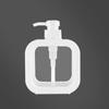 Frasco Dispenser Transparente Transfronteiriço Frasco Dispenser de Álcool em Gel para Mãos para Banheiro Frasco de Plástico com Bomba de Pressão Frasco Vazio Visual para Loção Sabonete Líquido Gel de Banho