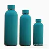 Comercio Exterior Americana Mate Boca Pequeña Botella de Acero Inoxidable 304 Botella de Agua Portátil para Exteriores Pintura de Goma Taza Termo Deportiva Venta al por Mayor
