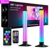 Luz ambiental de ritmo musical exclusiva para APP transfronteriza, luz LED de cristal para noche, luz de recogida de ritmo controlada por sonido USB RGB