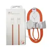 Adequado para Apple iPhone 17 Cabo de Dados de Carregamento Rápido Trançado USB-C Laranja Cabo de Carregamento Tipo-C PD60W