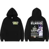 Rapper Eladio Carrion Boyz Álbum 2025 Tour Sudadera High Street para Hombre de Manga Larga Hip-Hop