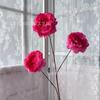 Flor de peonía artificial 3 cabezas peonía de concubina imperial decoración antigua accesorios para fotografía del hogar fotografía de bodas flores decorativas