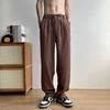 Pantalones Casuales de Verano para Hombre de Seda de Hielo Fina con Caída Suelta Estilo Coreano bf Modernos Rectos