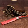 Ornamento de Machado de Latão Sólido, Ornamento de Cobre Um-Machado-Para-Pressionar-Todas-as-Dores, Produto Popular de Atração Turística, Pequeno Item de Latão