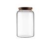 Frasco Sellado con Tapa de Madera de Acacia para Guardar Mandarinas Verdes y Granos, Bote de Vidrio de Borosilicato Alto para Té para Uso Doméstico, Sellado y Conservación Fresca