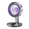 Ventilador de Escritorio Retráctil Popular Seleccionado Cuidadosamente con Carga USB, Luz Ambiental de Colores, Mini Ventilador para Montar en la Pared de Dormitorio