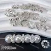 Cuentas de Zirconio de Doble Fila con Agujero Grande Microincrustadas Anillo Perforado Separador de Copo de Nieve Rueda de una Sola Capa Cuentas de Barril Accesorios para Collares Hechos a Mano DIY