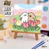 Pintura a Óleo Digital de Cachorro com Linha DIY Colorir à Mão Grafite Desenho Animado Fofo Decoração Curativa Fabricante Atacado
