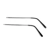 Acero Inoxidable Templo Tipo B Par de Accesorios para Montura de Gafas de Miopía Patas Universal Reemplazo Extraíble Diente Único 1mm Templo