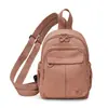 Mochila Cruzada de Nylon Simple Casual Multifuncional para Mujer Ligera Versátil Diaria de Viaje Bolso Cruzado de Pecho Mochila Pequeña