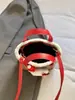 Bolso Bandolera Versátil para Niñas, Bolso Cubo de Felpa a Cuadros Nuevo Otoño e Invierno 2026 para Niños, Bolso Rojo de Año Nuevo para Niña Pequeña