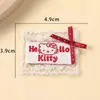 Novos Bordados de Renda Coração Laço Vermelho Série Kt Acessórios Patches de Tecido DIY Acessórios de Cabelo Roupas Meias Chapéus Acessórios
