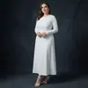 Vestido Básico de Talla Grande para Mujer de Comercio Exterior en Stock de Fábrica, Vestido de Seda de Leche para el Trabajo, Vestido Largo Transfronterizo