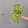 Colgante de Pared de Enredadera de Ratán Artificial Planta Verde Artificial Hoja de Manzana Manzano Cesta Colgante Enredadera Pared Rábano Verde Hoja de Siete Estrellas Colgando en la Pared
