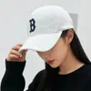 Gorra de Béisbol de Ala Dura Ampliada y Profundizada para Hombres y Mujeres, Estilo Coreano con Bordado 3D Letra B, Gorra Versátil y Adelgazante para la Cara para Hombres